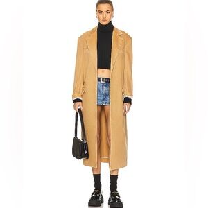 ALEXANDER WANG Tailored Oversized Denim Coat size XS